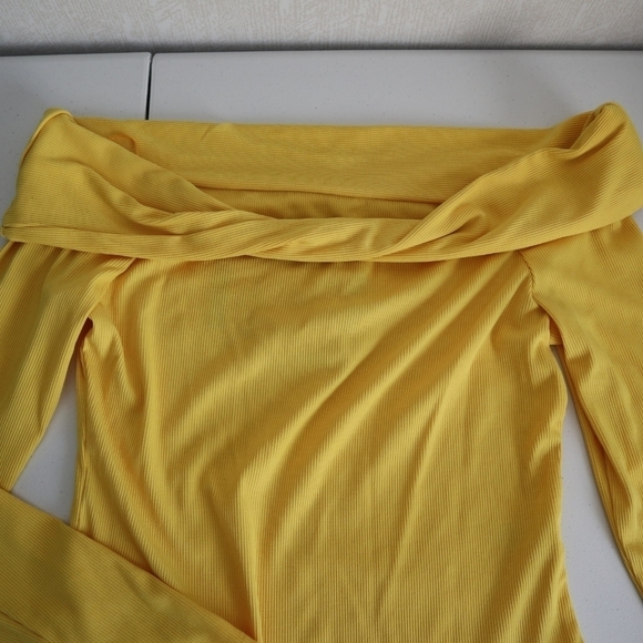 Sergio Hudson X Target Women's Size M Off the Shoulder Bodysuit Yellow - Picture 5 of 10